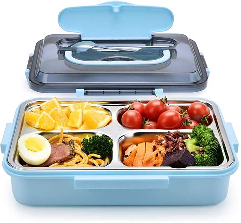 stainless steel bento boxes no leaky compartments|high rated safest bento boxes.